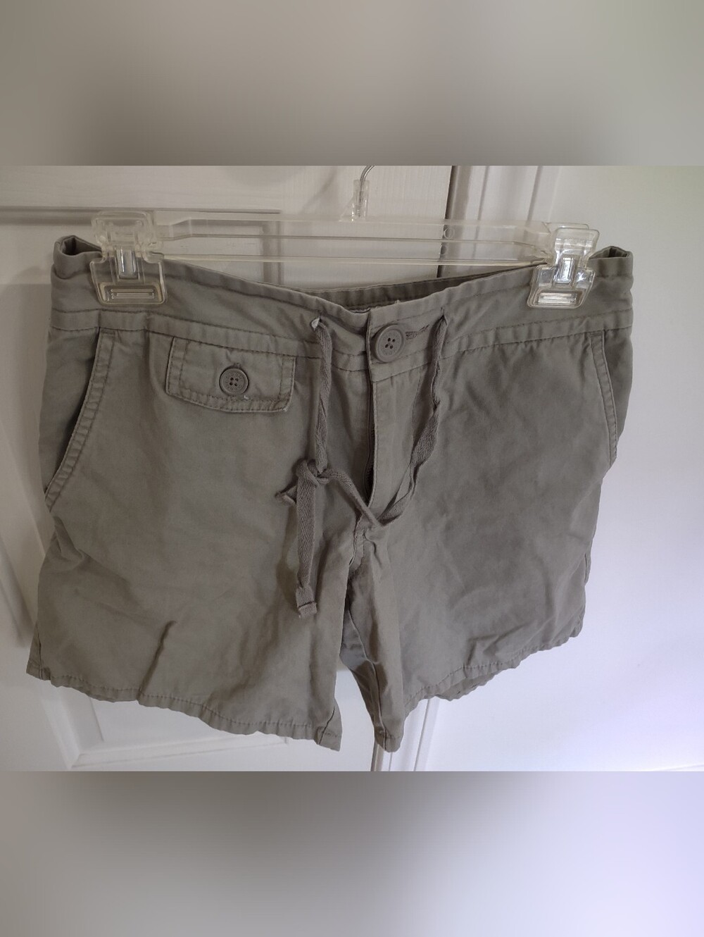 Old Navy Olive Drawstring Utility Shorts